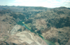 Aerial view over Hoover Dam
